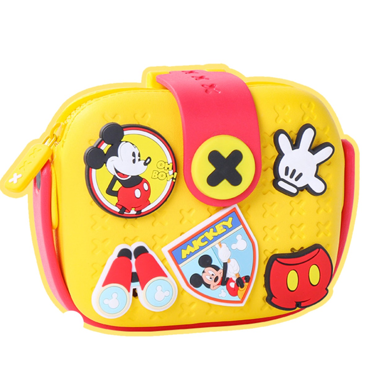 Bandolera Bolso Infantil Paseo Diseño Mickey Amarilla