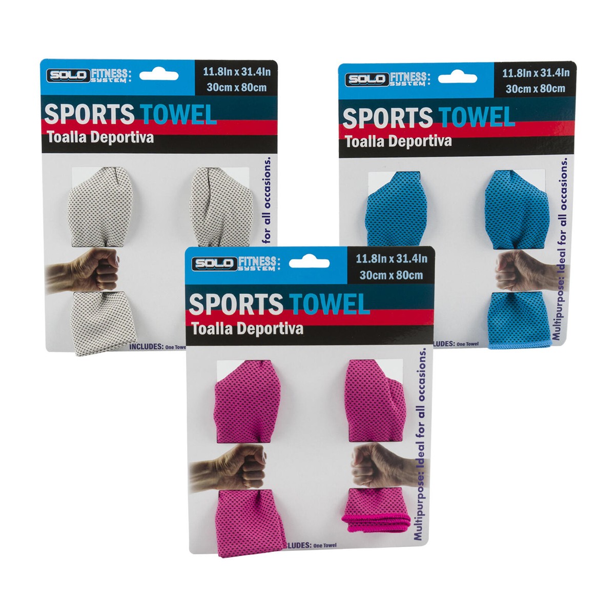 Kit de 3 Toallas Deportivas Absorventes