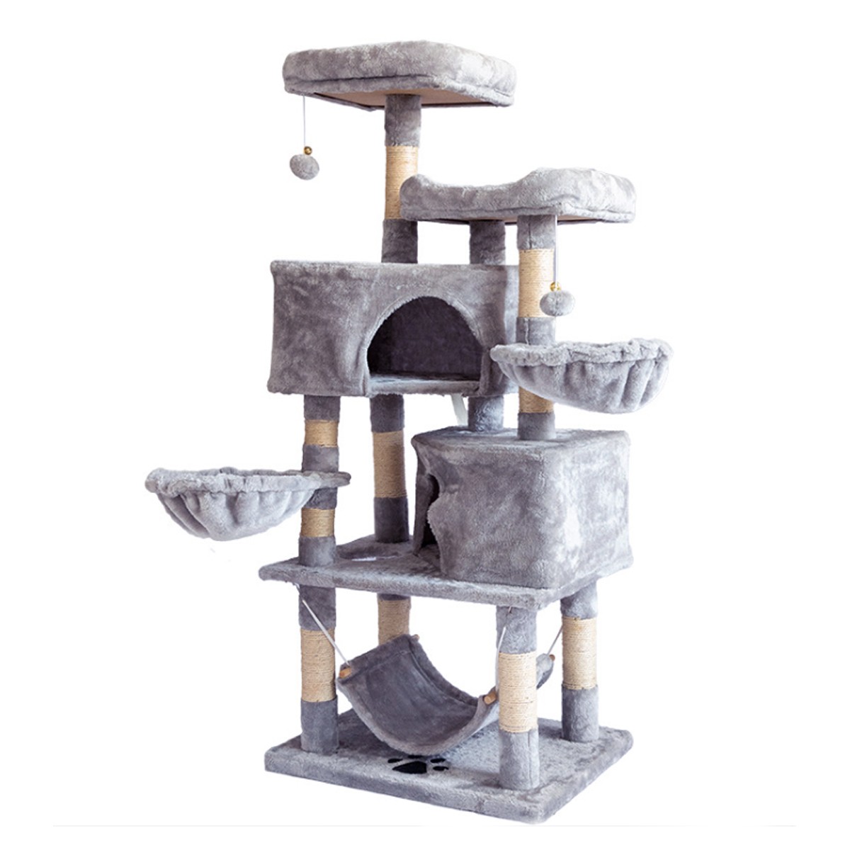 Árbol Rascador Para Gato Mueble Torre 5 Niveles