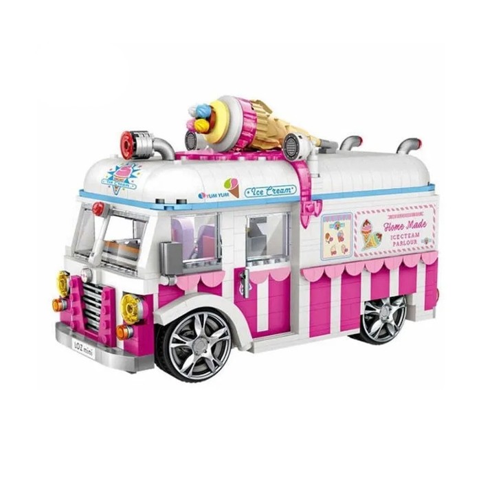 Mini Bloques Armables Carro de Helados