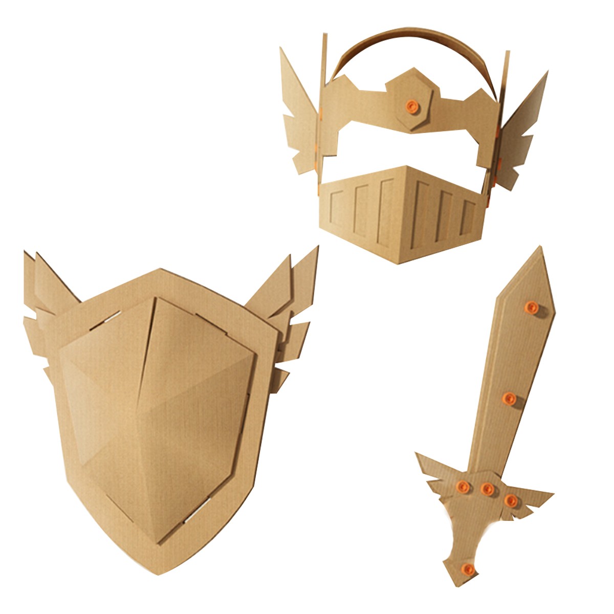 Herramientas de Cartón de Bricolaje para Niños