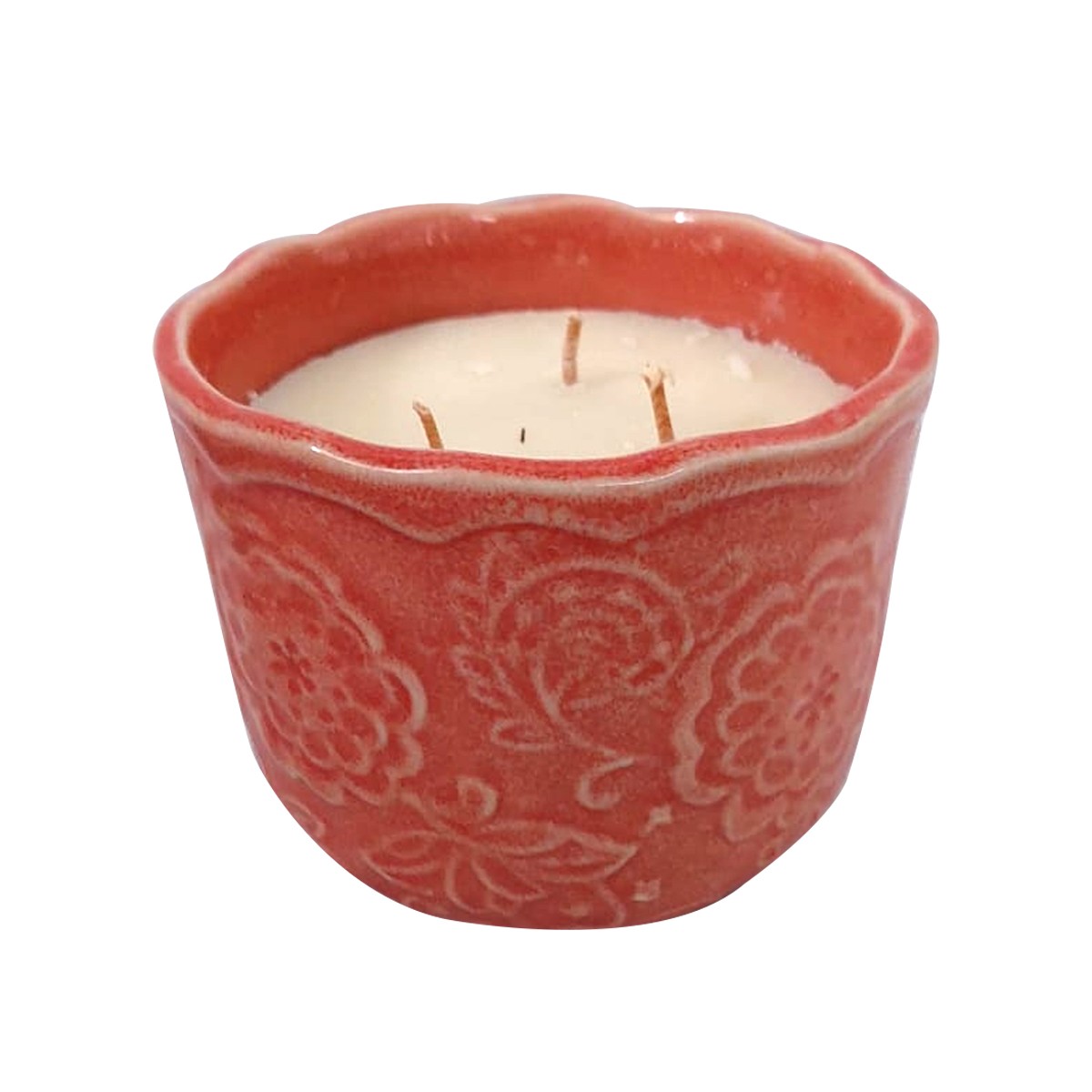 Vela En Relieve De Cerámica Log-on Con Aroma