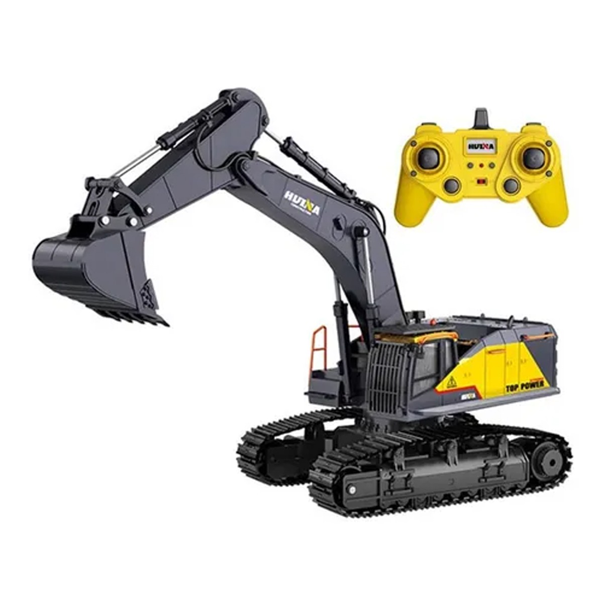 Maquina Excavadora Amarilla Control Remoto 1:14