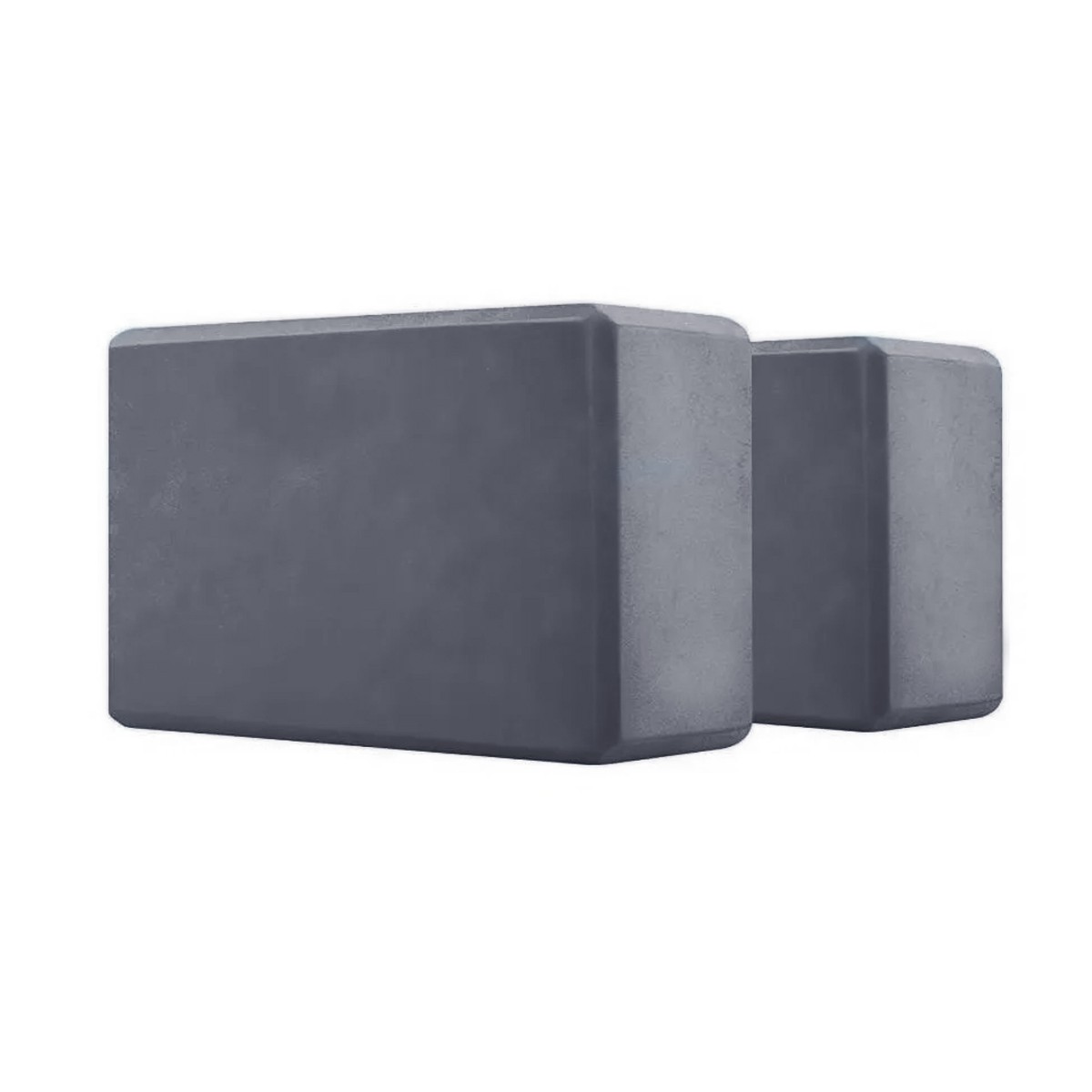 Paquete 2 Bloques  Antideslizantes Para Yoga Gris