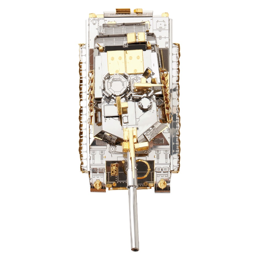 Rompecabezas Metal 3d Tanque Tusk Plata