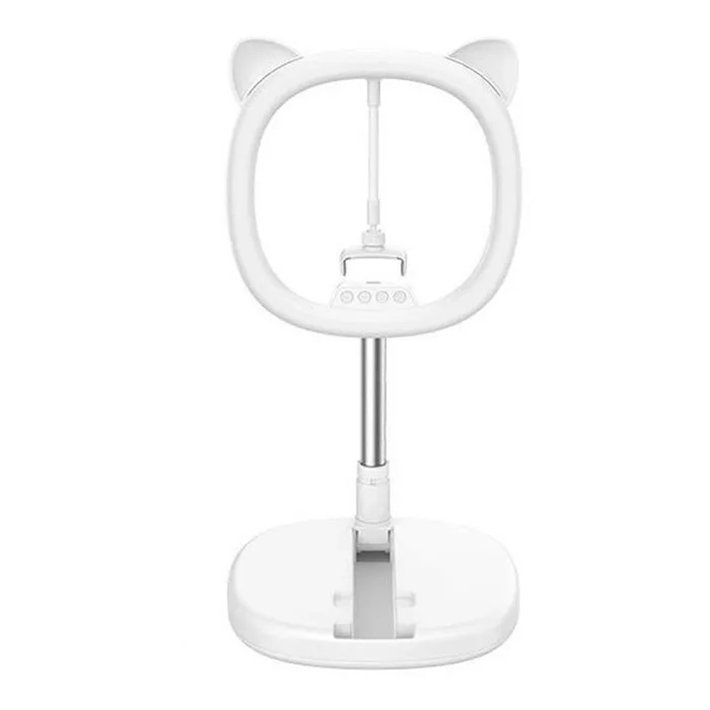 Aro Anillo Luz Led 3 Tonos De Luz Con Atura Ajustable Rosa 1.8m