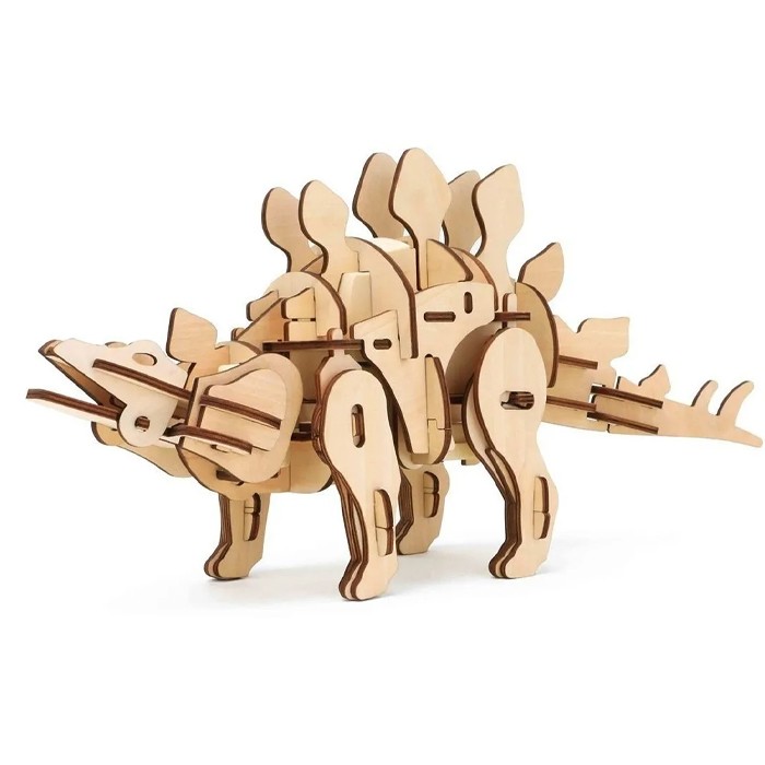 Rompecabezas 3d Dinosaurio Estegosaurus para Pintar